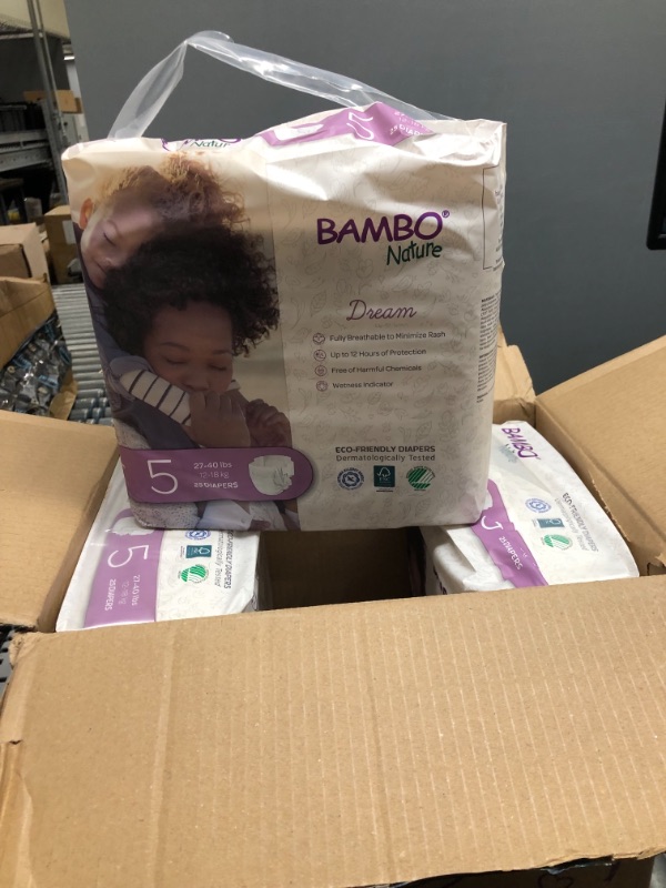 Photo 2 of Bambo Nature Premium Eco-Friendly Baby Diapers (SIZES 1 TO 6 AVAILABLE), Size 5, 150 Count
