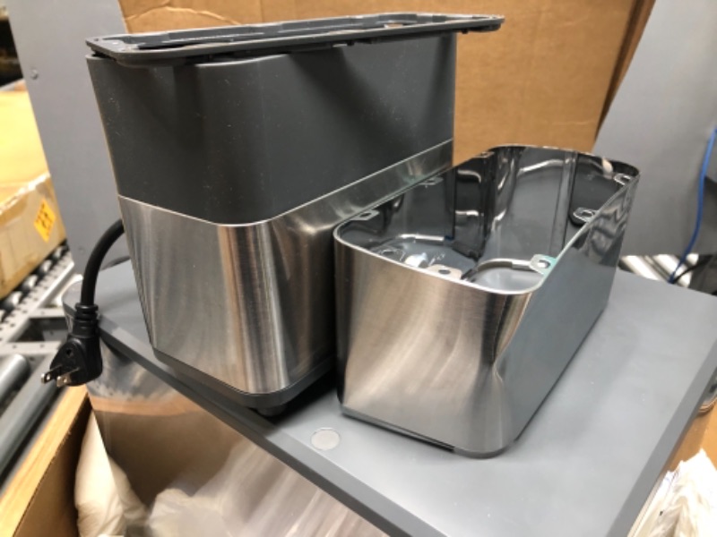 Photo 1 of GE Profile Opal | Countertop Nugget Ice Maker with Side Tank | Portable Ice Machine Makes up to 24 lbs. of Ice Per Day | Stainless Steel Finish
