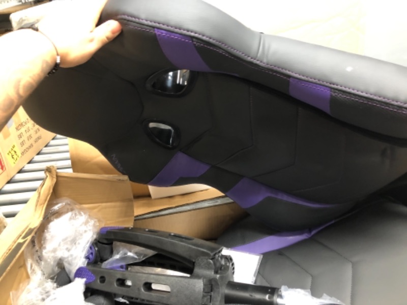 Photo 2 of Respawn 110 Pro Racing Style Gaming Chair with Footrest Purple