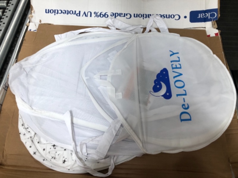 Photo 2 of De-LOVELY Crib Pop Up Tent, Baby Tent for Crib,Baby Mesh Cover Net,Crib Net to Keep Baby in
