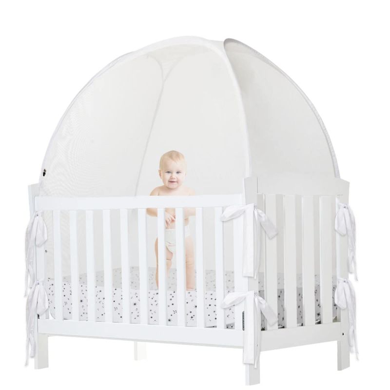 Photo 1 of De-LOVELY Crib Pop Up Tent, Baby Tent for Crib,Baby Mesh Cover Net,Crib Net to Keep Baby in

