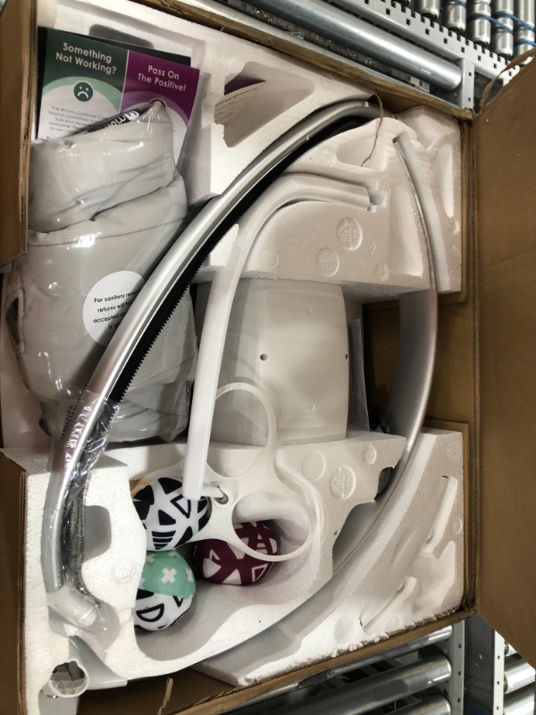 Photo 1 of 4moms mamaRoo Multi-Motion Baby Swing, Bluetooth Baby Swing with 5 Unique Motions, Grey
