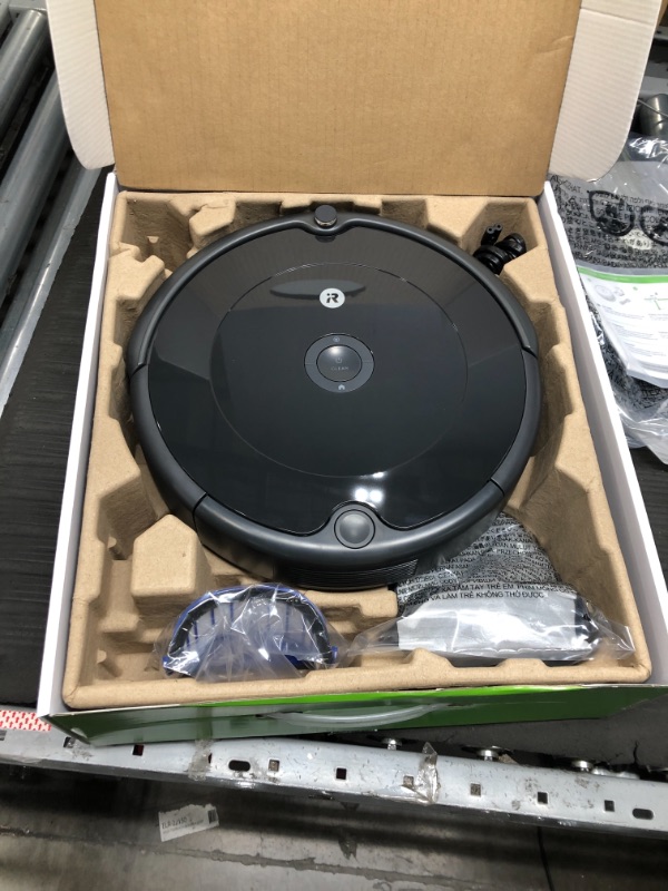 Photo 2 of iRobot Roomba 694 Robot Vacuum-Wi-Fi Connectivity, Personalized Cleaning Recommendations, Works with Alexa, Good for Pet Hair, Carpets, Hard Floors, Self-Charging, Roomba 694
