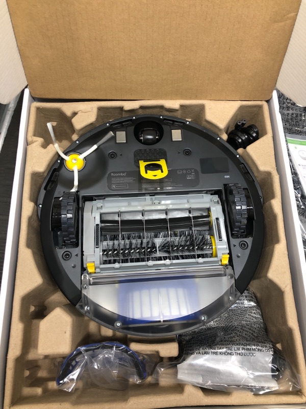 Photo 3 of iRobot Roomba 694 Robot Vacuum-Wi-Fi Connectivity, Personalized Cleaning Recommendations, Works with Alexa, Good for Pet Hair, Carpets, Hard Floors, Self-Charging, Roomba 694
