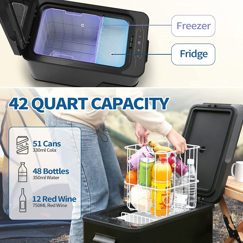 Photo 2 of ***PARTS ONLY*** EVBOYS 12 Volt Car Refrigerator, 42 Quart / 40L Portable Refrigerator (-4?~68?), Portable Freezer with Compressor 12/24V DC and 120-240V AC, Car Fridge for Camping, Road Trip, Boat, Outdoor and Home
