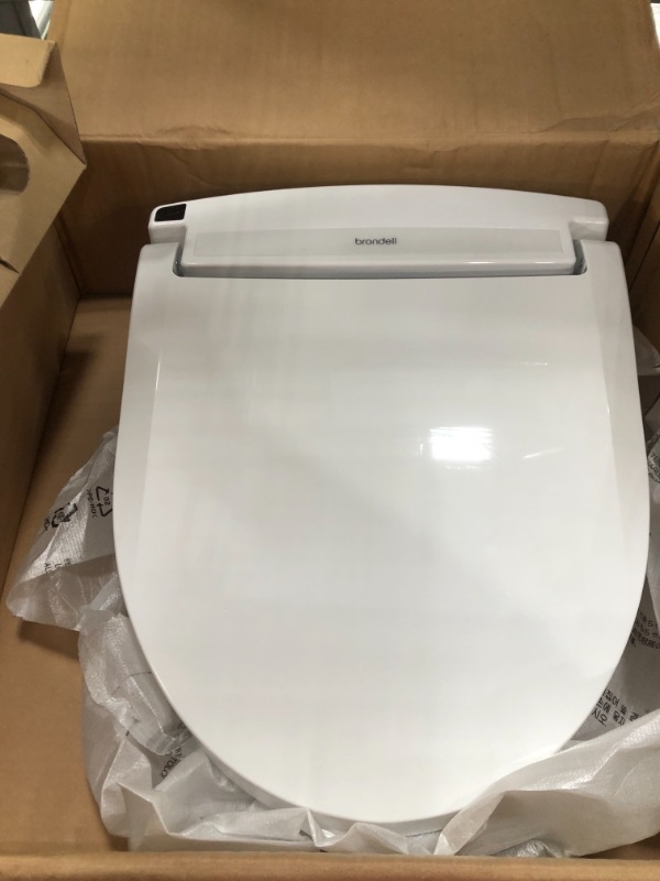 Photo 2 of Brondell LE99 Swash Electronic Bidet Seat LE99 Fits Round T Ets White - Lite-Touch Remote Warm Air Dryer Strong Wash Mode Stainless-Steel Nozzle
