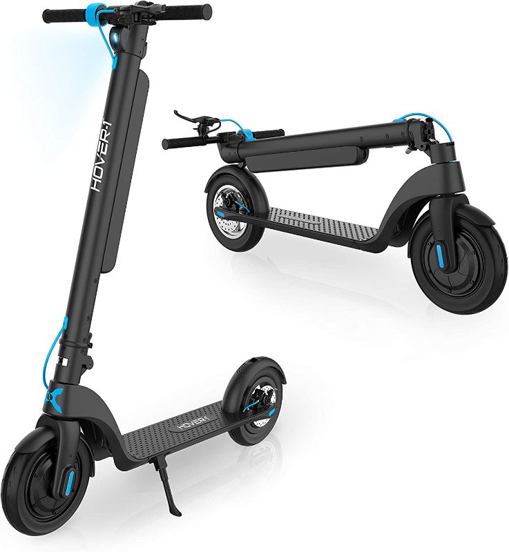 Photo 1 of ***INCOMPLETE*** Hover-1 Blackhawk Electric Folding Kick Scooter | 18MPH, 28 Mile Range, 6HR Charge, LCD Display, 10 Inch High-Grip Tires, 220LB Max Weight, Certified & Tested - Safe for Kids, Teens & Adults, 42.7 x 15.8 x 46.7 inches

