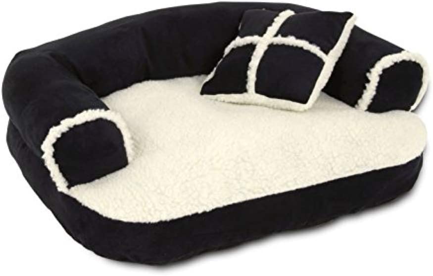 Photo 1 of  Petmate Aspen Pet Sofa Bed with Pillow for Comfort and Support red