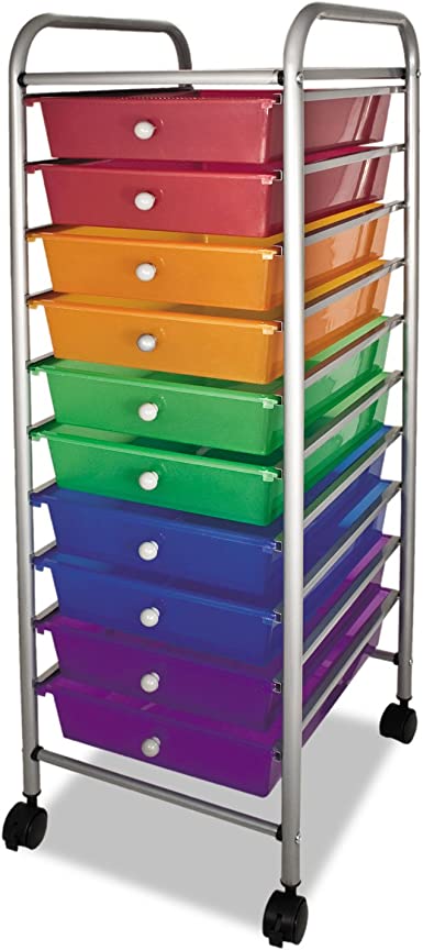 Photo 1 of ***PARTS ONLY***  Portable Drawer Organizer, 13w x 15 3/8d x 37-3/4h, Assorted/Matte Gray
