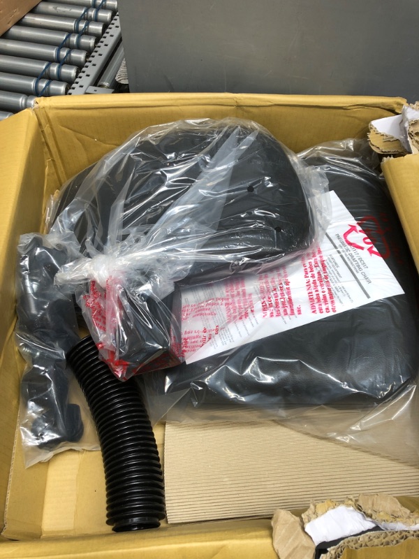 Photo 1 of Worksmart - DC Series Vinyl & Molded Foam Drafting Chair - Black