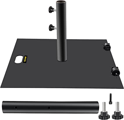 Photo 1 of For Parts Only** VEVOR Umbrella Base, 24" Square Heavy Duty Umbrella Base *Missing Poles Stand**
