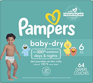 Photo 1 of Diapers Size 6, 64 Count - Pampers Baby Dry Disposable Baby Diapers