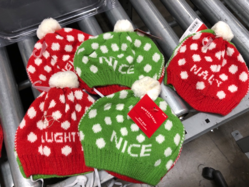 Photo 2 of **BUNDLE OF 6**
Reversible Naughty and Nice Dog Hat - L/XL - Wondershop
