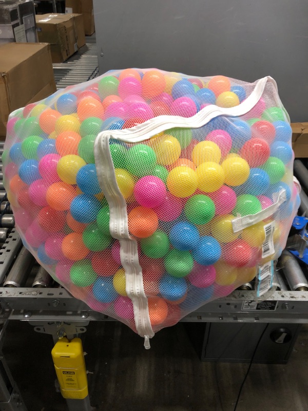 Photo 2 of Amazon Basics BPA Free Plastic Ball Pit Balls with Storage Bag