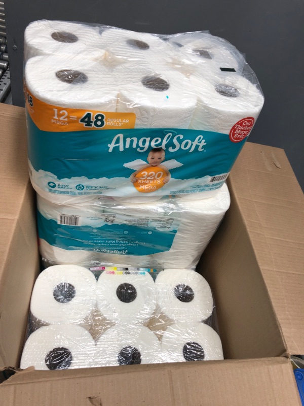 Photo 2 of 1024961 405.33 Sq. Ft. Recycled Toilet Paper, White - Pack of 4 - 12 Roll - 320 Sheet per Roll
