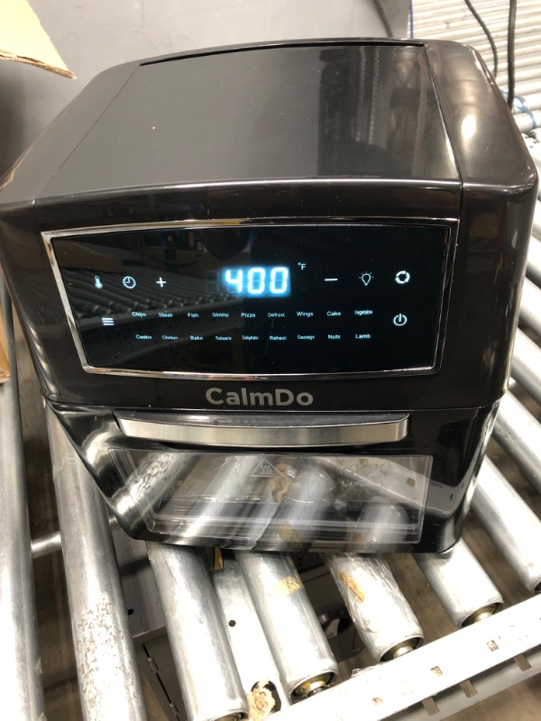 Photo 2 of CalmDo Air Fryer Oven Combo 12.7 Quarts, Convection Toaster, Food Dehydrator, 18 Functions to Fry, Roast, Dehydrate, Bake, Reheat, 10 Accessories & Recipe Included
