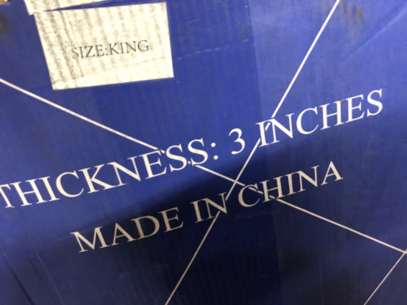 Photo 1 of 3 Inch Gel Memory Foam Mattress Topper King Size 