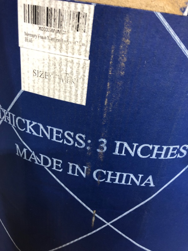 Photo 1 of 3 Inch Gel Memory Foam Mattress Topper Twin Size