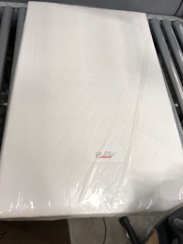 Photo 2 of Babyletto Pure Core Mini Crib Mattress with Hybrid Waterproof Cover
