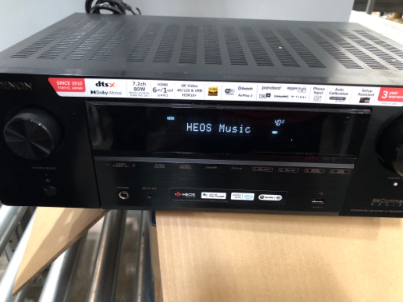 Photo 2 of Denon AVR-X4700H 8K Ultra HD 9.2 Channel (125 Watt X 9) AV Receiver 2020 Model - 3D Audio & Video with IMAX Enhanced, Built for Gaming, Music Streaming, Alexa + HEOS
