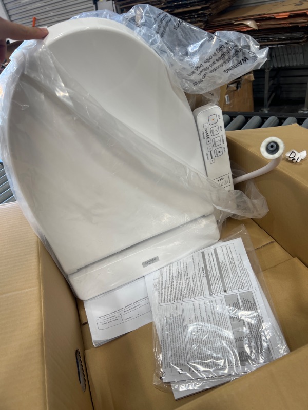 Photo 3 of ***PARTS ONLY*** TOTO SW2014#01 A100 Electronic Bidet Toilet Cleansing Warm Water and Heated Seat, Elongated, Cotton White
