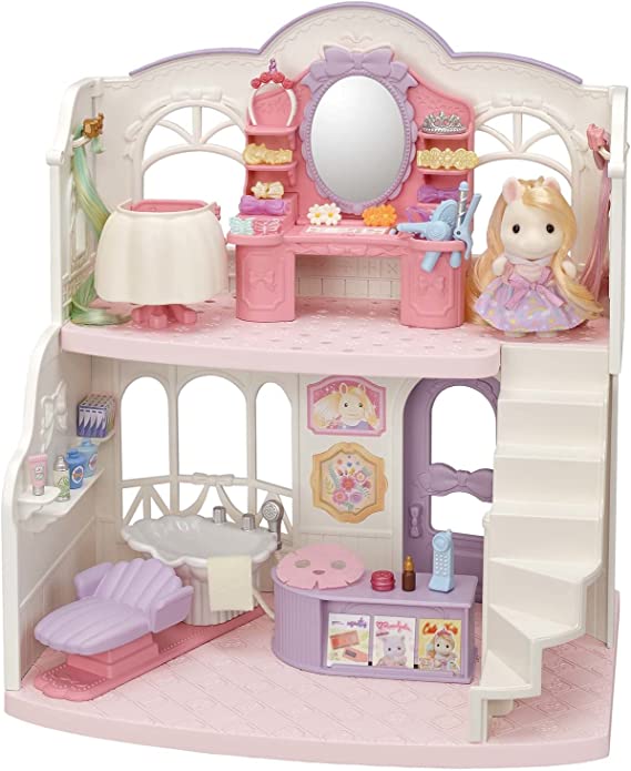 Photo 1 of Calico Critters Pony's Stylish Hair Salon, Dollhouse Playset with Figure and Accessories
