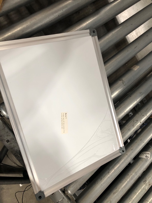Photo 1 of Welmors Office Magnetic White Board, Small Dry Erase Board, Aluminium Frame White Board with 4 Magnets, 1 Eraser, 2 Pens. (12x16 inch)
