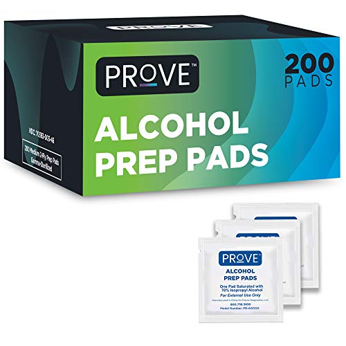 Photo 1 of 2 PACK
Prove Sterile Alcohol Prep Pads Wipes Medium 2-Ply Wipes, 200 Count (Pack of 1)
