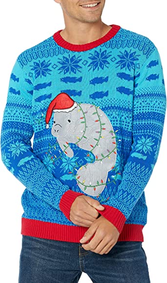 Photo 1 of Blizzard Bay Men's Ugly Christmas Sweater Sea Creatures
large