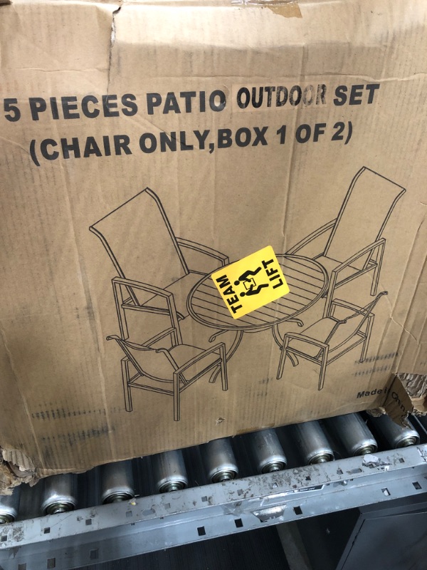 Photo 2 of *PARTS ONLY8 *INCOMPLETE8 BOX 1OF2 5 PIECE ROUN PATIO SET 