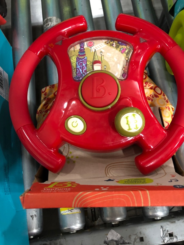 Photo 2 of B. Toys Toy Steering Wheel YouTurns - Lights & Sounds
