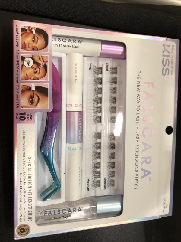 Photo 2 of Kiss Nails Falscara Complete DIY Eyelash Extension Kit - 24ct

