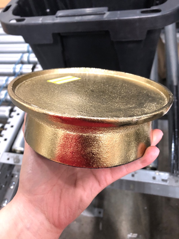 Photo 1 of 2" x 7" Aluminum Pillar Candle Holder Gold - Threshold™


