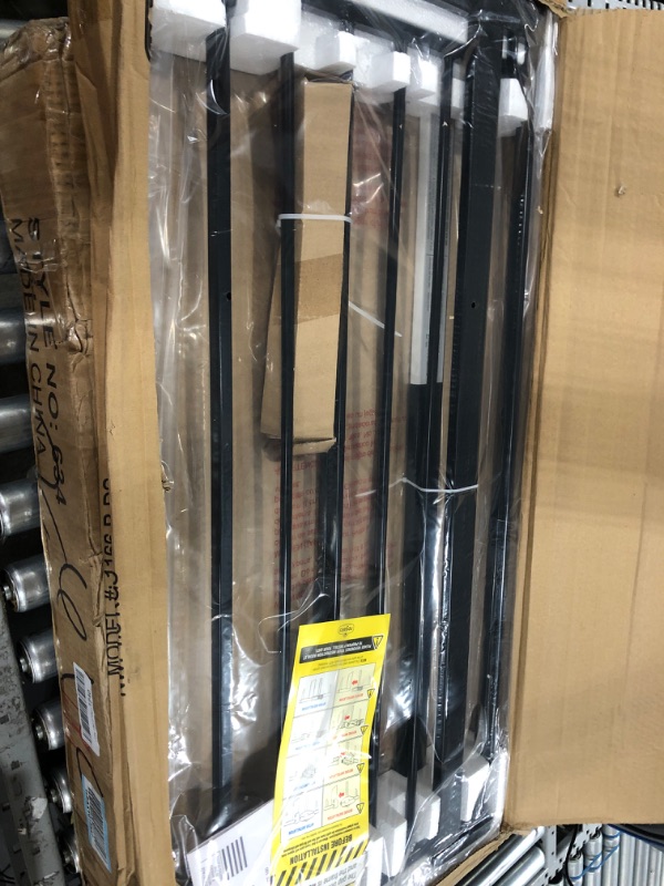 Photo 1 of Regalo Easy Step Extra Tall Walk Thru Baby Gate, Bonus Kit, Includes 4-Inch Extension Kit, 4 Pack of Pressure Mount Kit and 4 Pack of Wall Cups and Mounting Kit, Black
