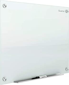 Photo 1 of Quartet Glass Whiteboard, Magnetic Dry Erase White Board, 3' x 2', White Surface