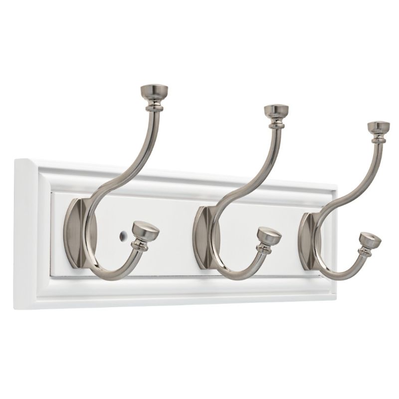 Photo 1 of 16" Hook Rail Elegant - White/Satin Nickel - Threshold
