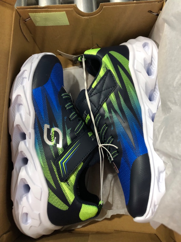 Photo 3 of Boys' S Sport by Skechers Jaycob 2.0 Performance Sneakers - Blue/Green 4
