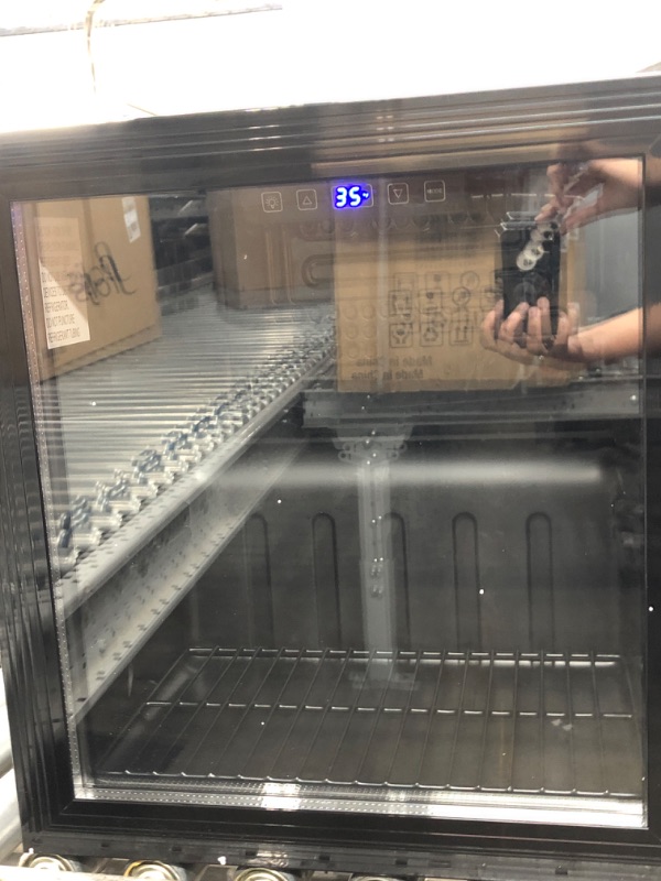 Photo 1 of 1.7Cu.Ft Black Beverage Refrigerator Glass Door Electronic Wine Cooler Home.  