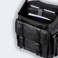 Photo 1 of Leather Backpack for Men - Vintage Leather Backpack for Women, Trendy Fashionable Leather Laptop Bag for Travel, Genuine Full Grain Cowhide Leather black. 
