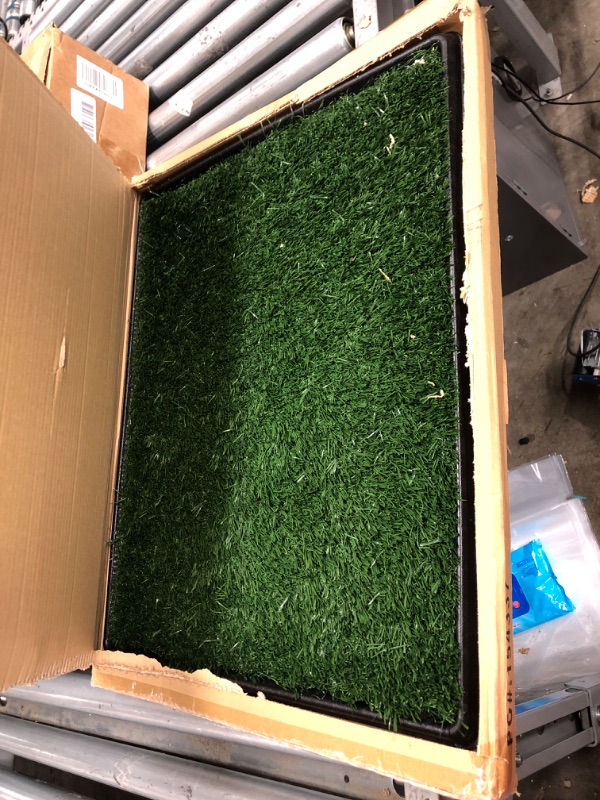 Photo 2 of Artificial Grass Puppy Pad for Dogs and Small Pets – Portable Training Pad with Tray – Dog Housebreaking Supplies by PETMAKER