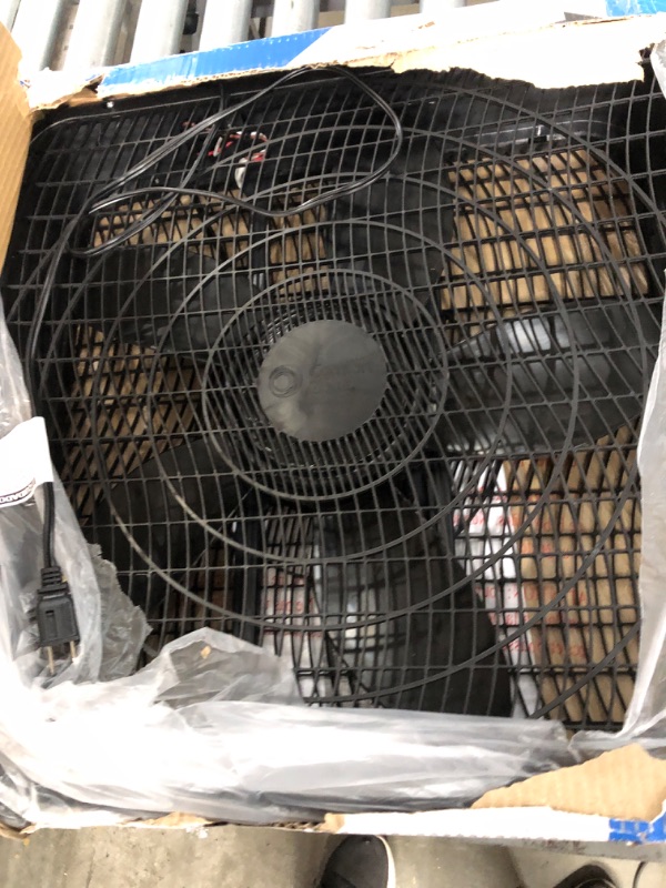 Photo 1 of 20 in. High Performance Box Fan with Carry Handle in Black