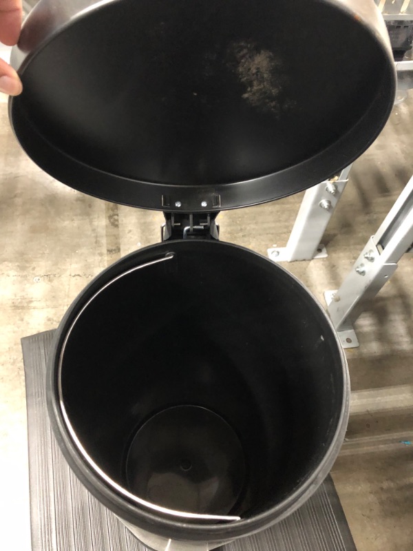 Photo 2 of 13 Gallon Step Trash Can Black