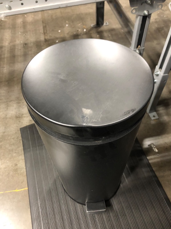Photo 1 of 13 Gallon Step Trash Can Black