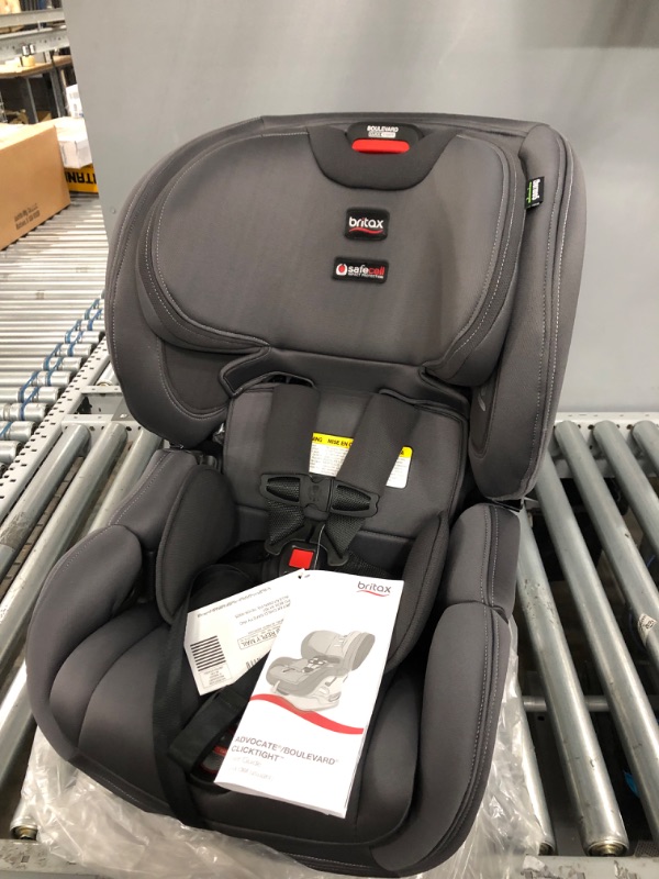 Photo 2 of Britax Boulevard ClickTight Convertible Car Seat, Cool N Dry Charcoal - Cooling & Moisture Wicking Fabric
