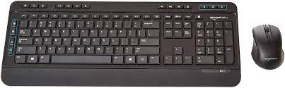 Photo 1 of missing mouse**
AmazonBasics Wireless Computer Keyboard and Mouse Combo - Full Size - US Layout (QWERTY)