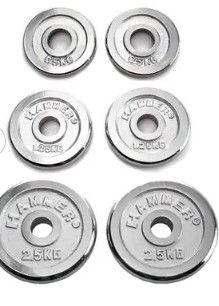 Photo 1 of  Barbell Weight Set Weight plate, chrome 0.5-2.5kg 