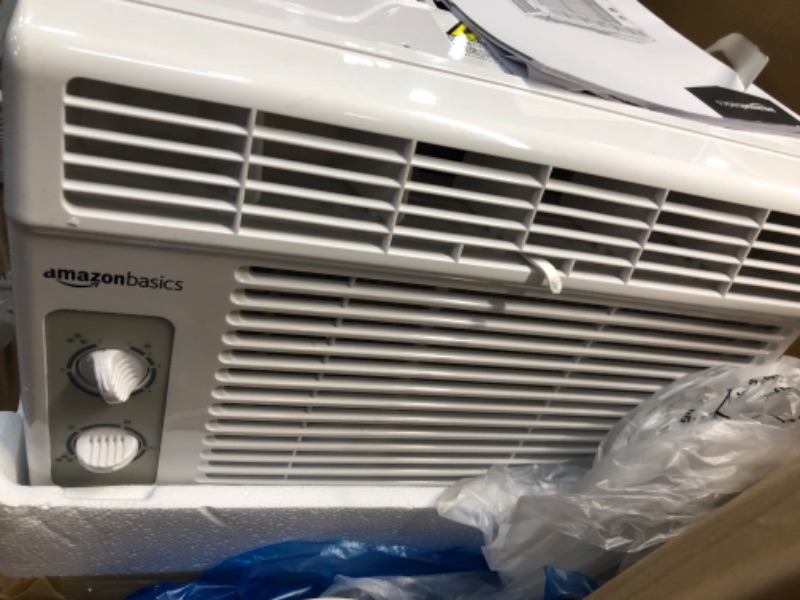 Photo 2 of Amazon Basics Window-Mounted Air Conditioner with Mechanical Control - Cools 150 Square Feet, 5000 BTU, AC Unit