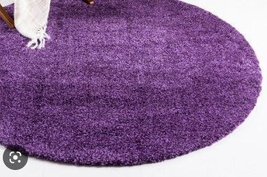 Photo 1 of 22" ROUND PURPLE MAT 