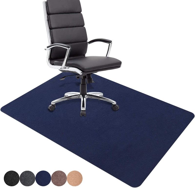 Photo 1 of 75400100831
DELAM Office Chair Mat for Hardwood Floor & Tile Floor, Under Desk Chair Mats for Rolling Chair, Computer Chair Mat for Gaming, Large Anti-Slip Floor Protector Rug, Not for Carpet, 47"x35", Blue
