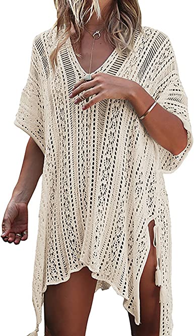 Photo 1 of Beskie Bathing Suit Cover Up Bikini Swimsuit Crochet Beachwear Swimwear Dress
